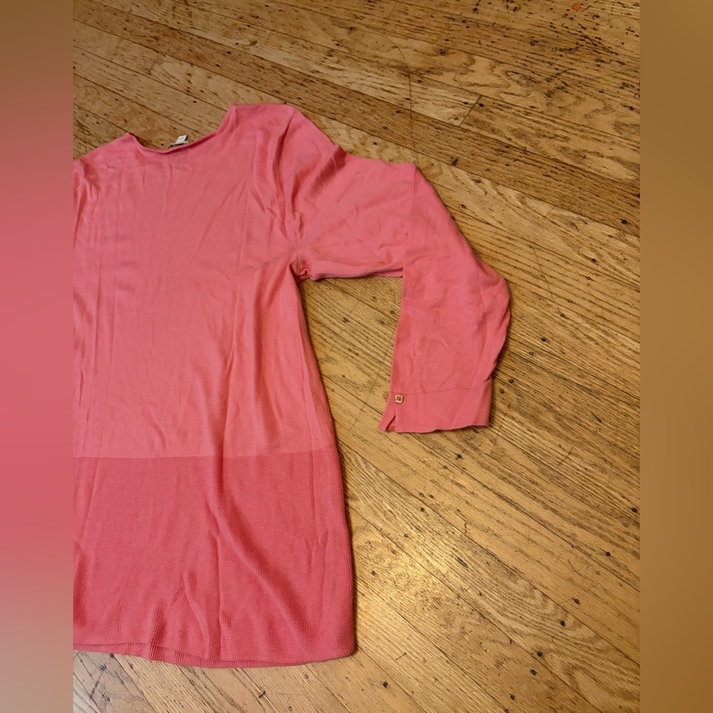 J. Jill tunic lagenlook ribbed top with tortoise shell buttons - Picture 10 of 11